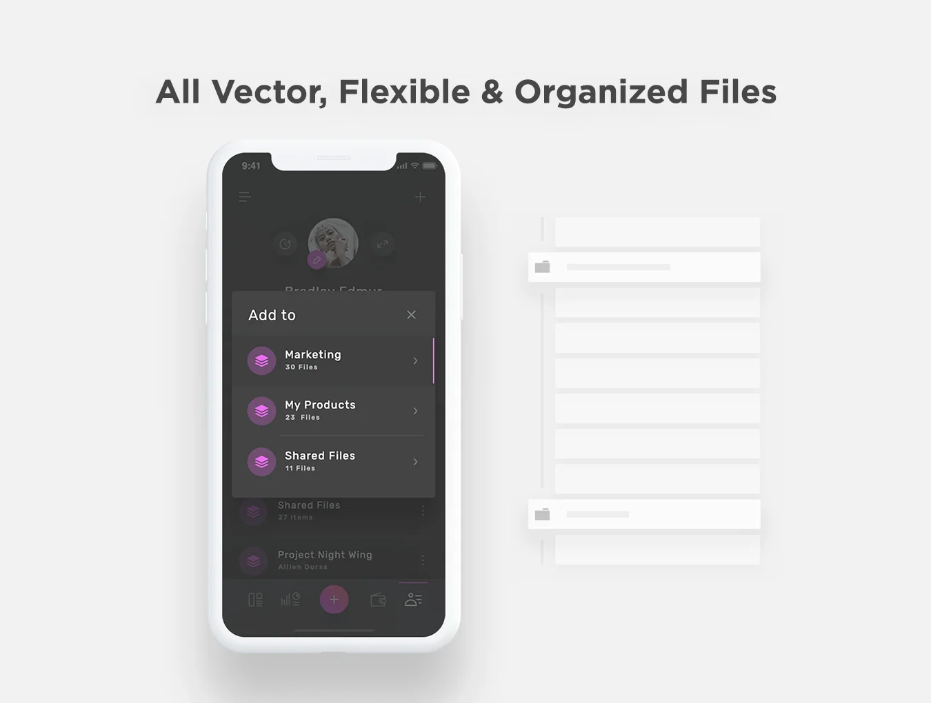 Violett - Dashboard Mobile UI Kit 8