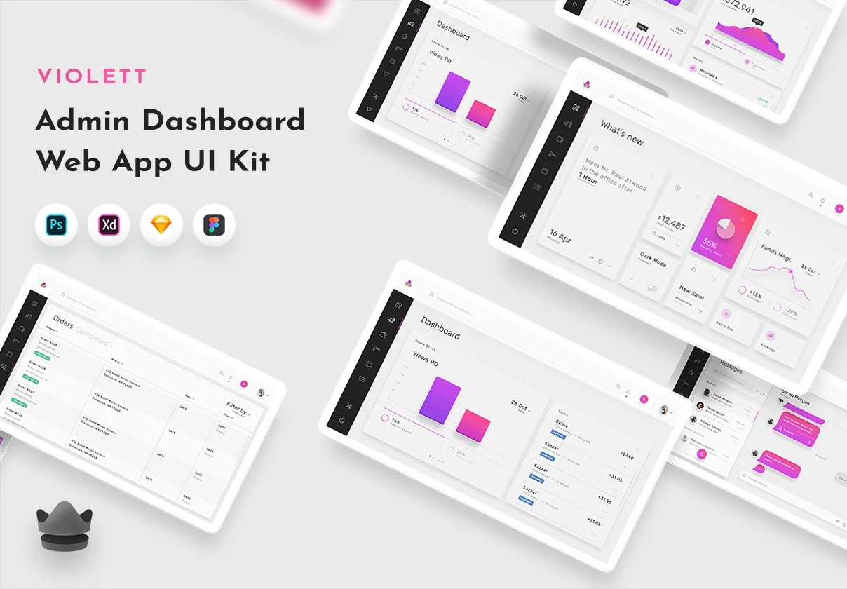 Violett - Dashboard Web UI Kit