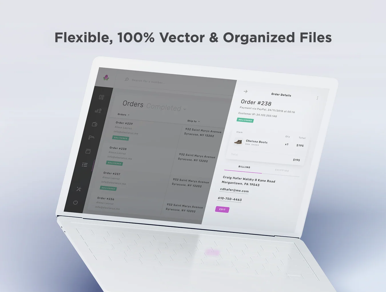 Violett - Dashboard Web UI Kit 7