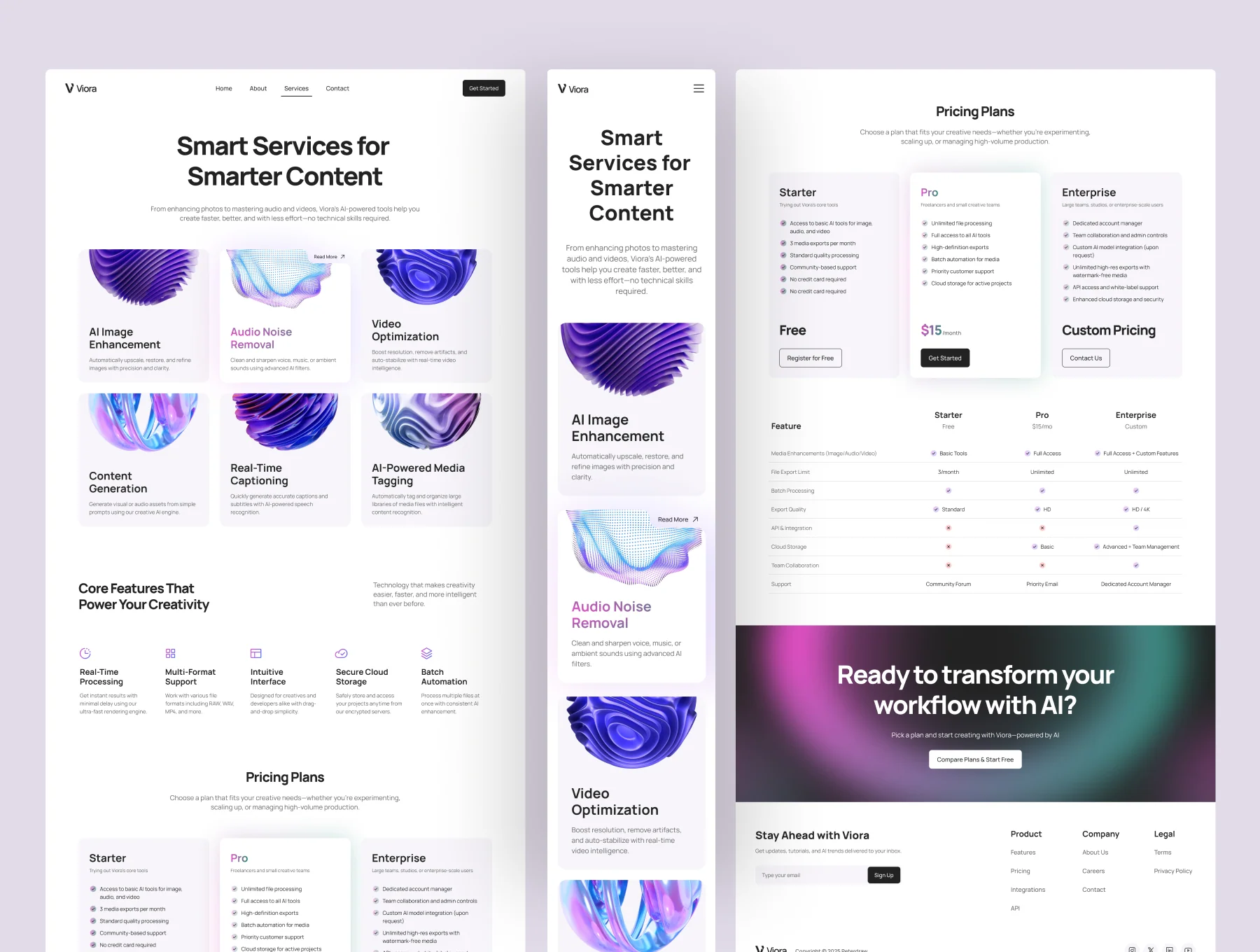 Viora - AI Technology Website 3