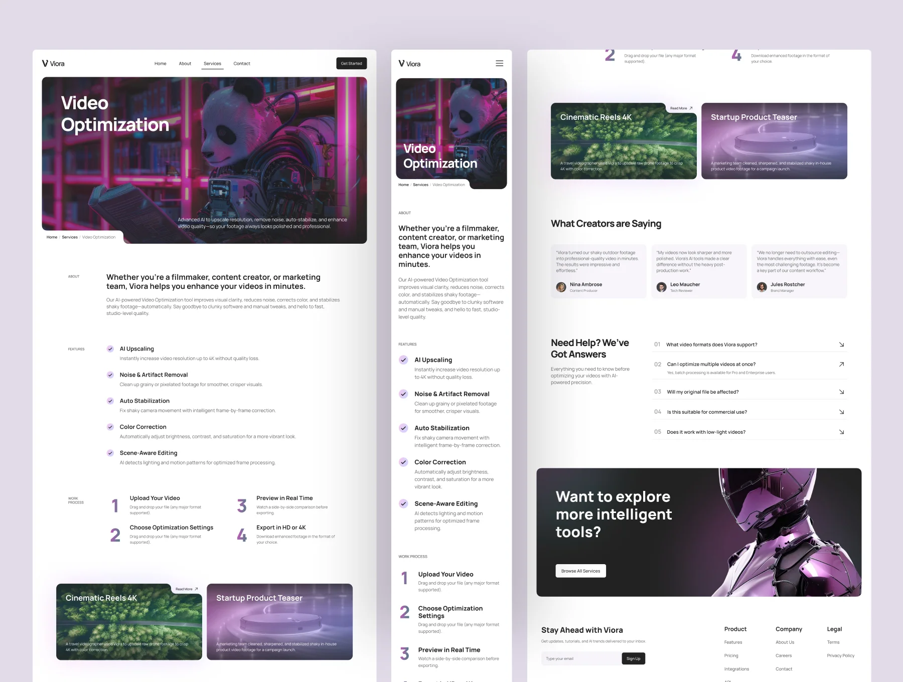 Viora - AI Technology Website 4