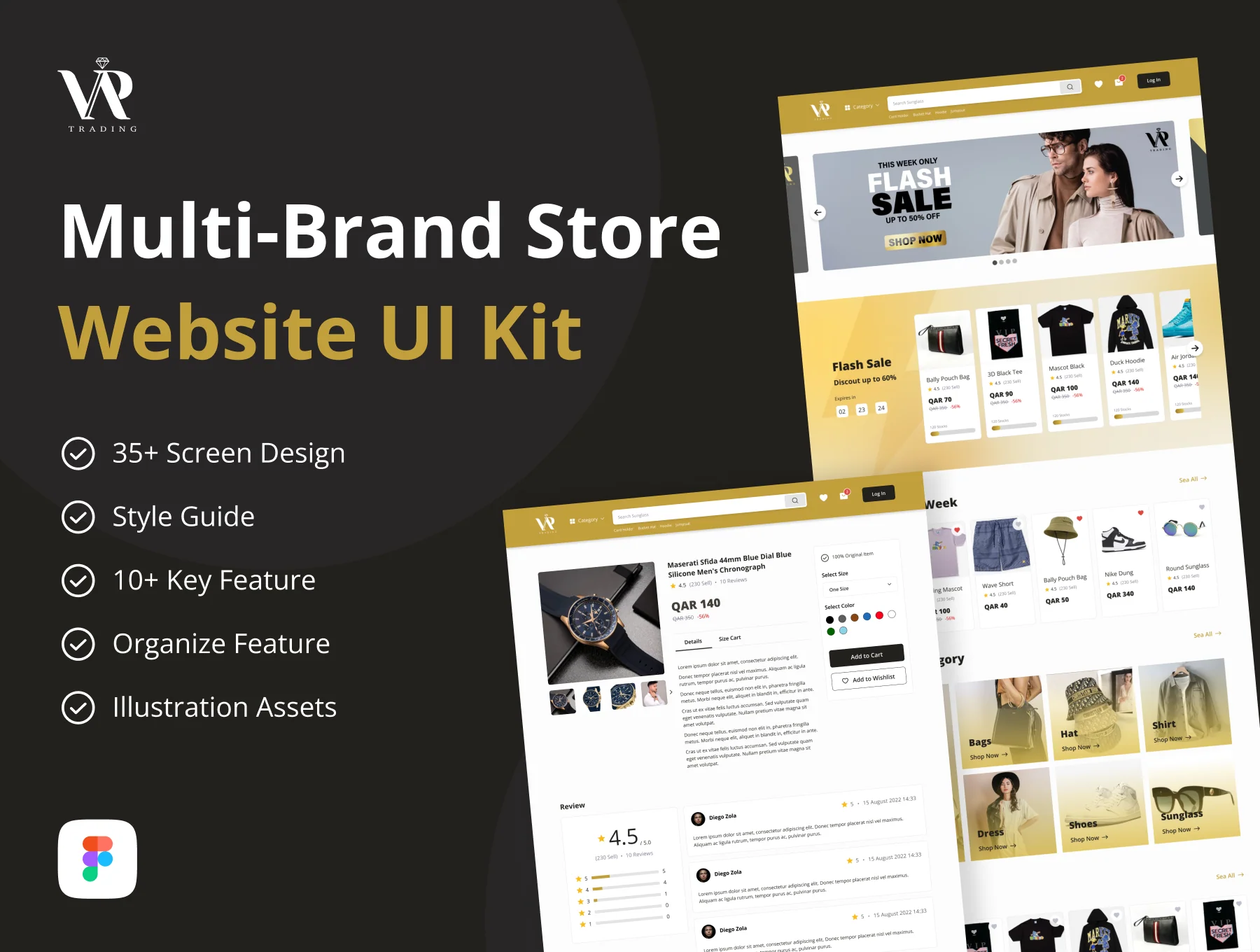 VIP Store - Multi Brand Online Store UI Kit