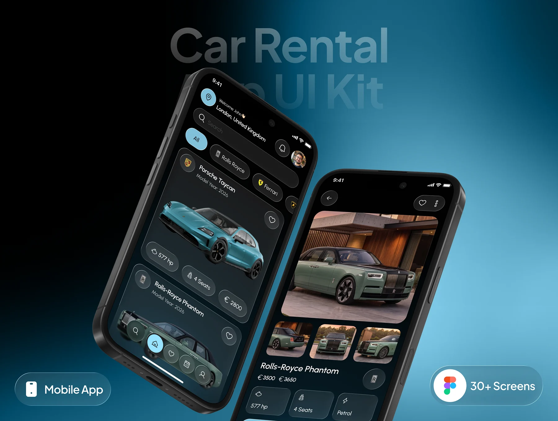 virex - Car Rental App UI Kit