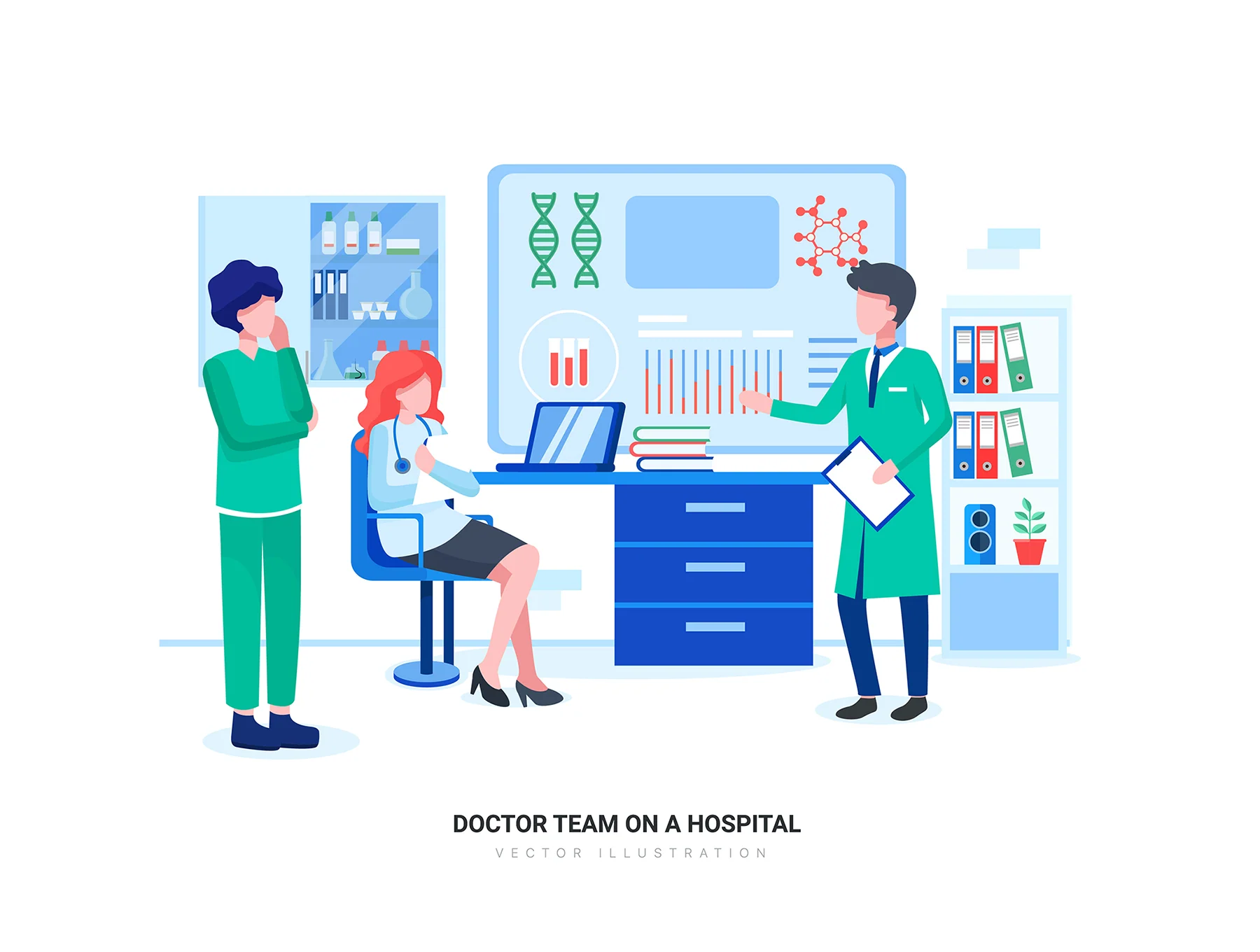 Virgo - Hospital and Healthcare Vector Scenes 10