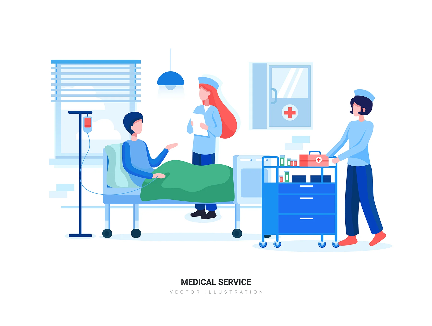 Virgo - Hospital and Healthcare Vector Scenes 7