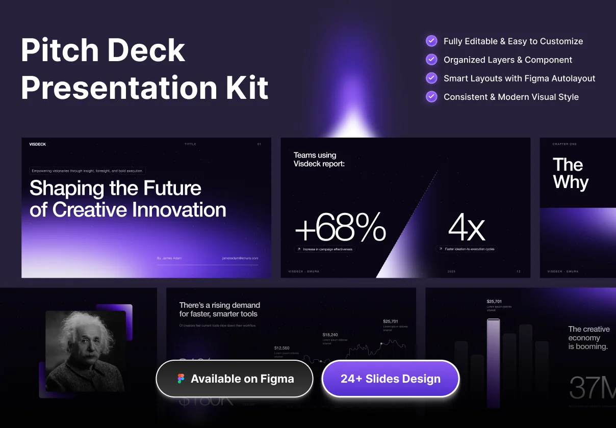 Visdeck - Freebies Pitch Deck Kit