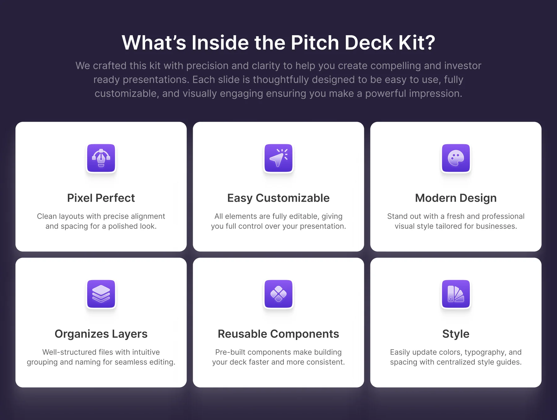 Visdeck - Freebies Pitch Deck Kit 6