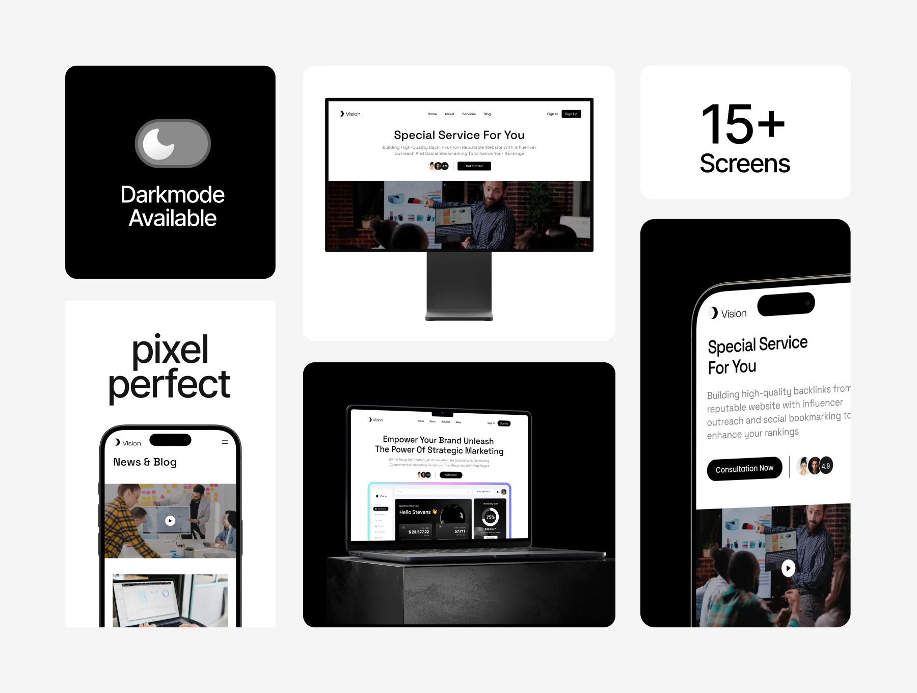 Vision - Marketing Landing Page 2