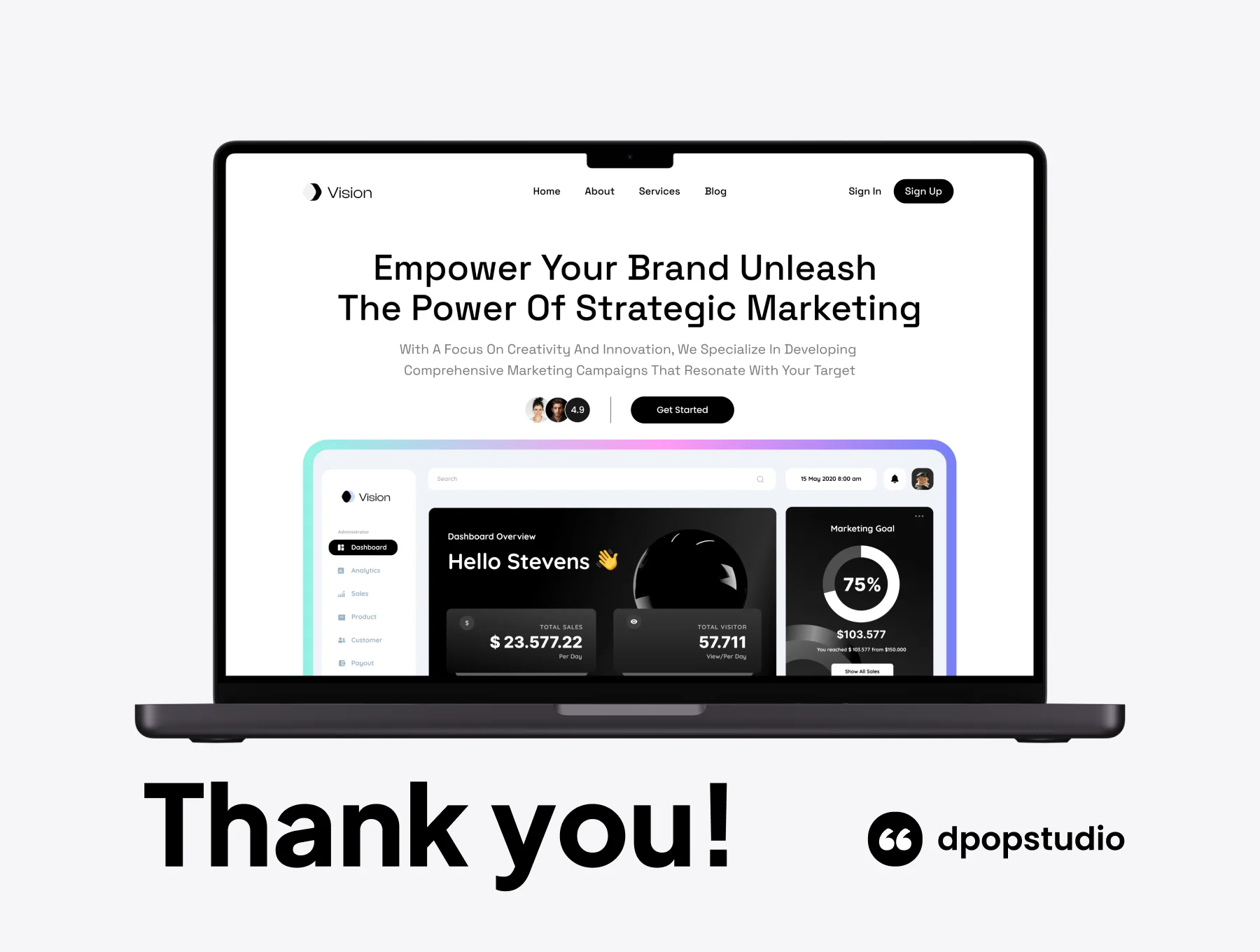 Vision - Marketing Landing Page 6