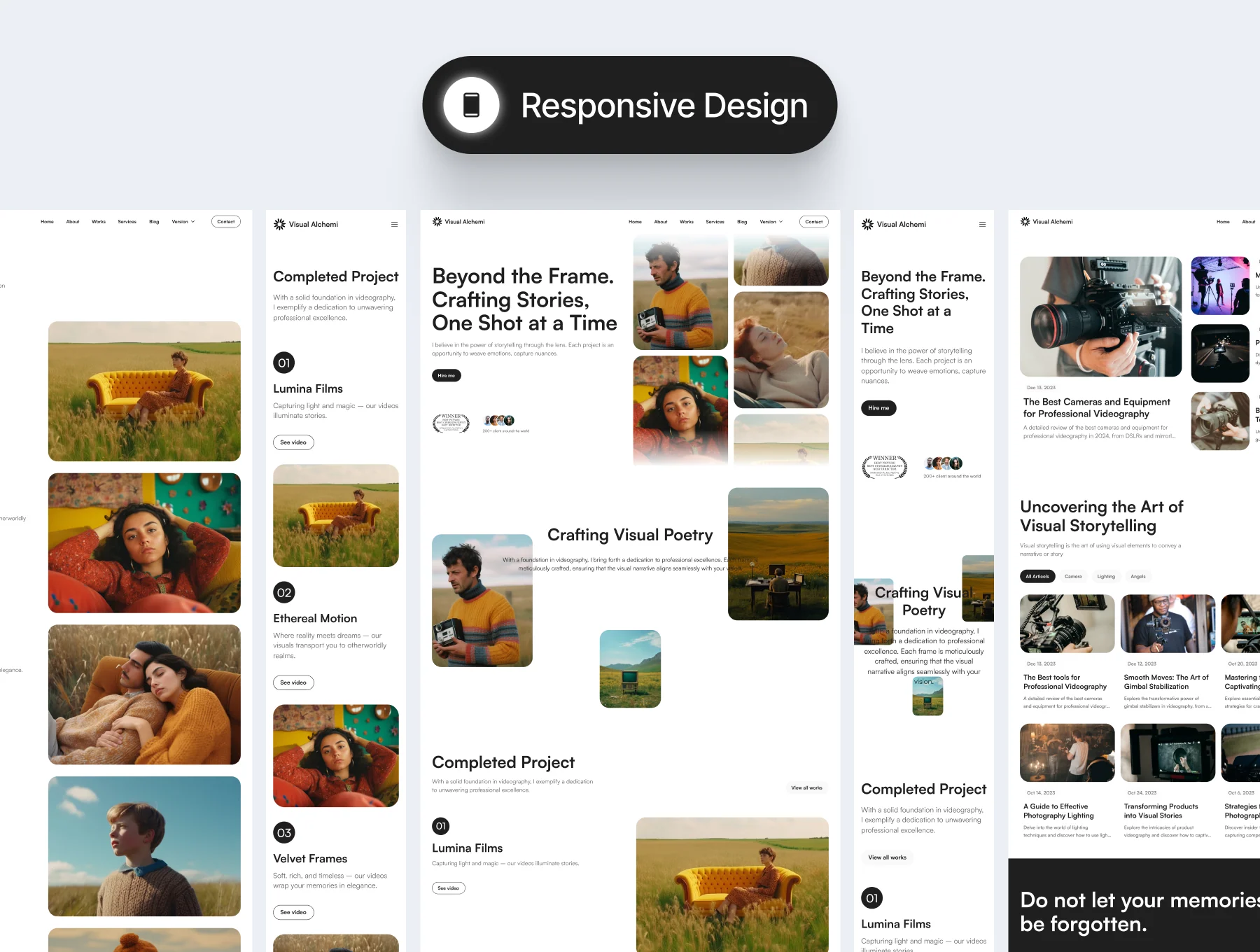 Visual Alchemi - Videographer Framer Portfolio 2