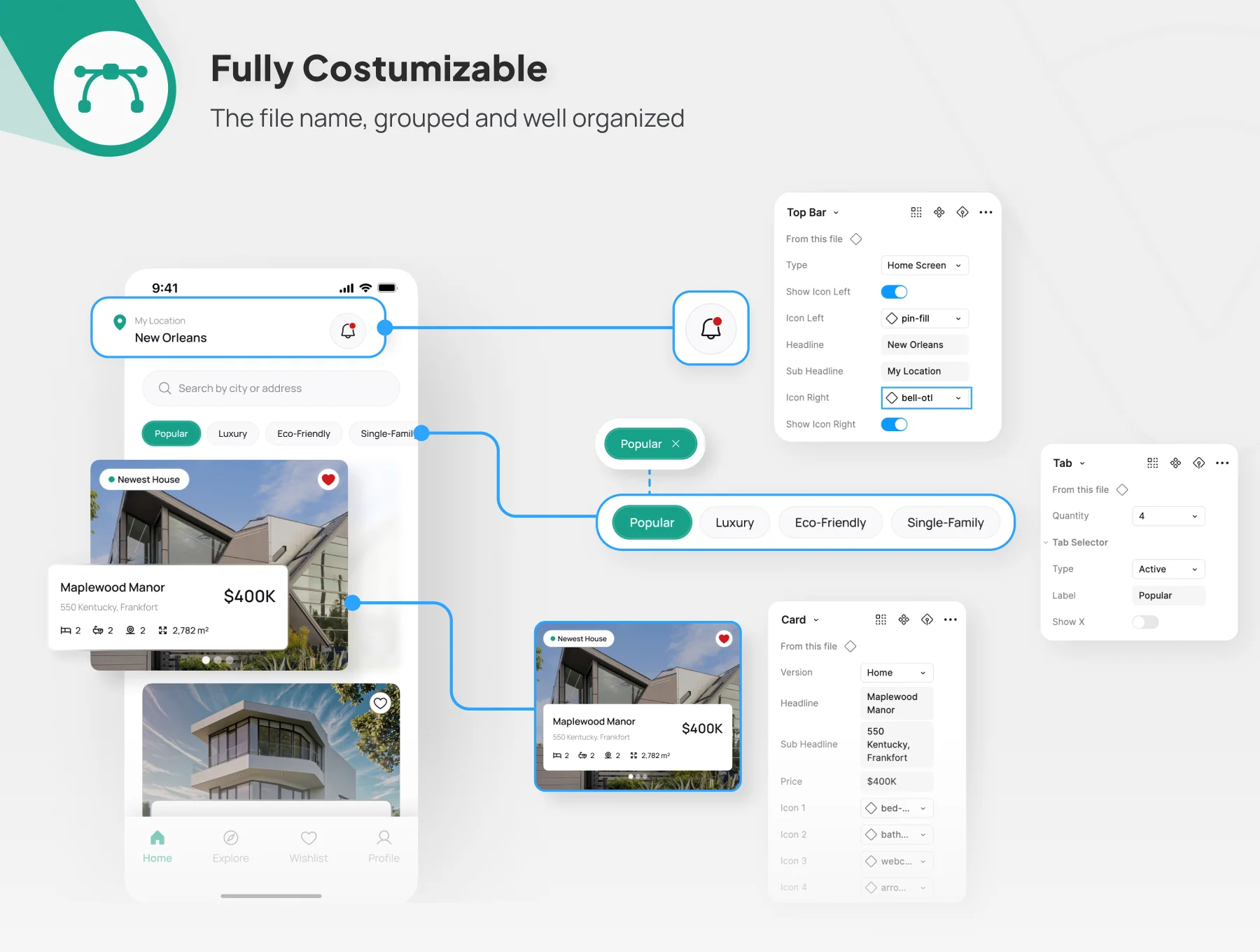 VIXA Casa - Real Estate Mobile App UI Kit 3