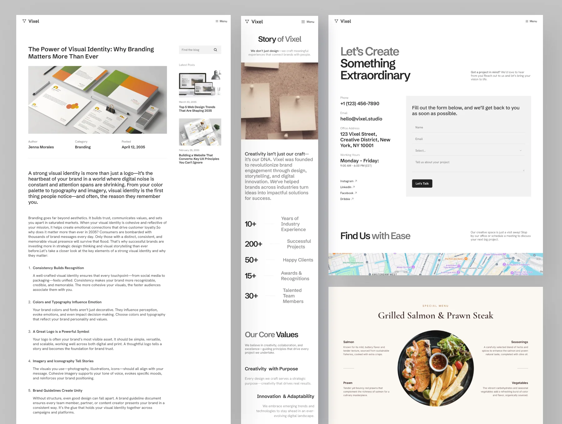 Vixel - Creative Agency Website Framer Template 2