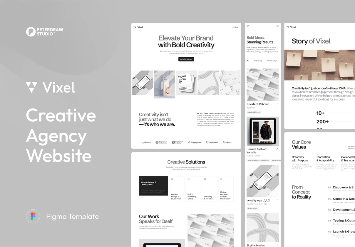 Vixel - Creative Agency Website Template