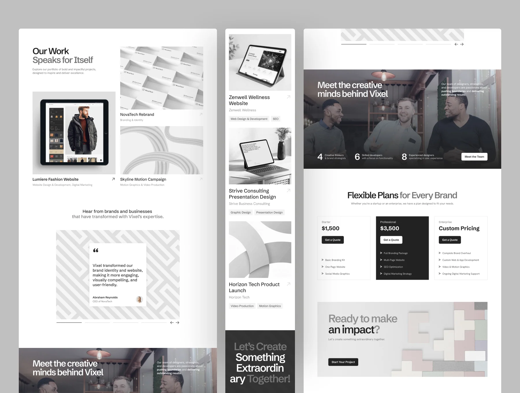 Vixel - Creative Agency Website Template
