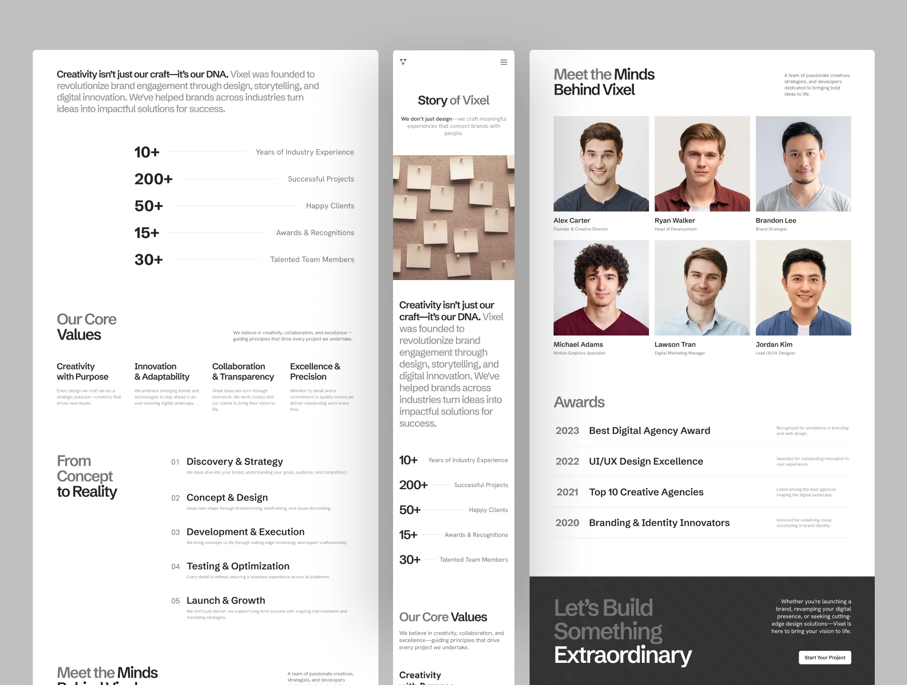 Vixel - Creative Agency Website Template 2