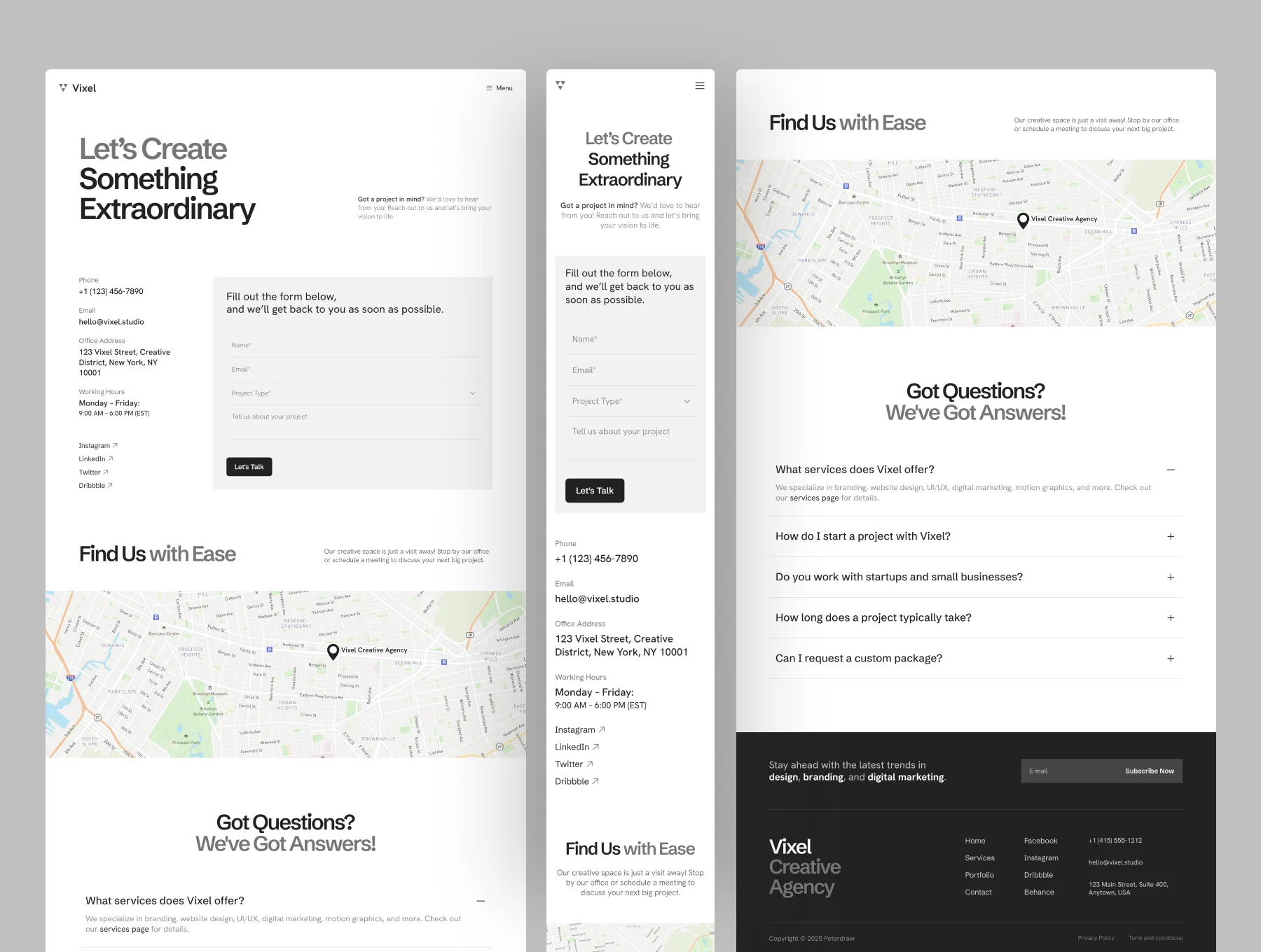 Vixel - Creative Agency Website Template 5