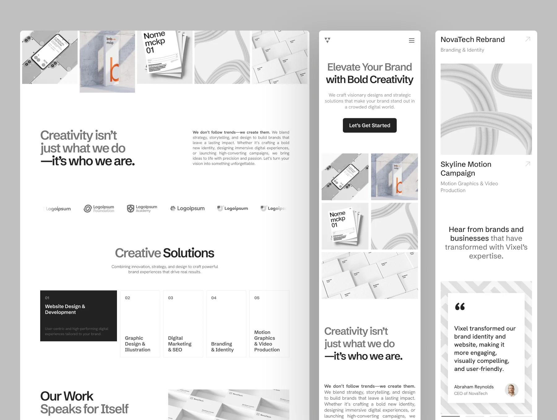Vixel - Creative Agency Website Template 6