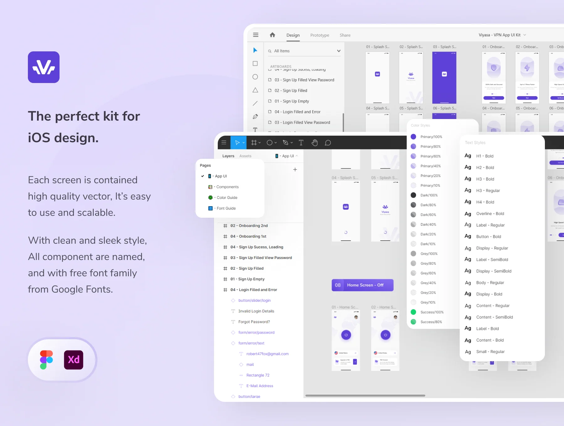 Viyasa - VPN App UI Kit 5