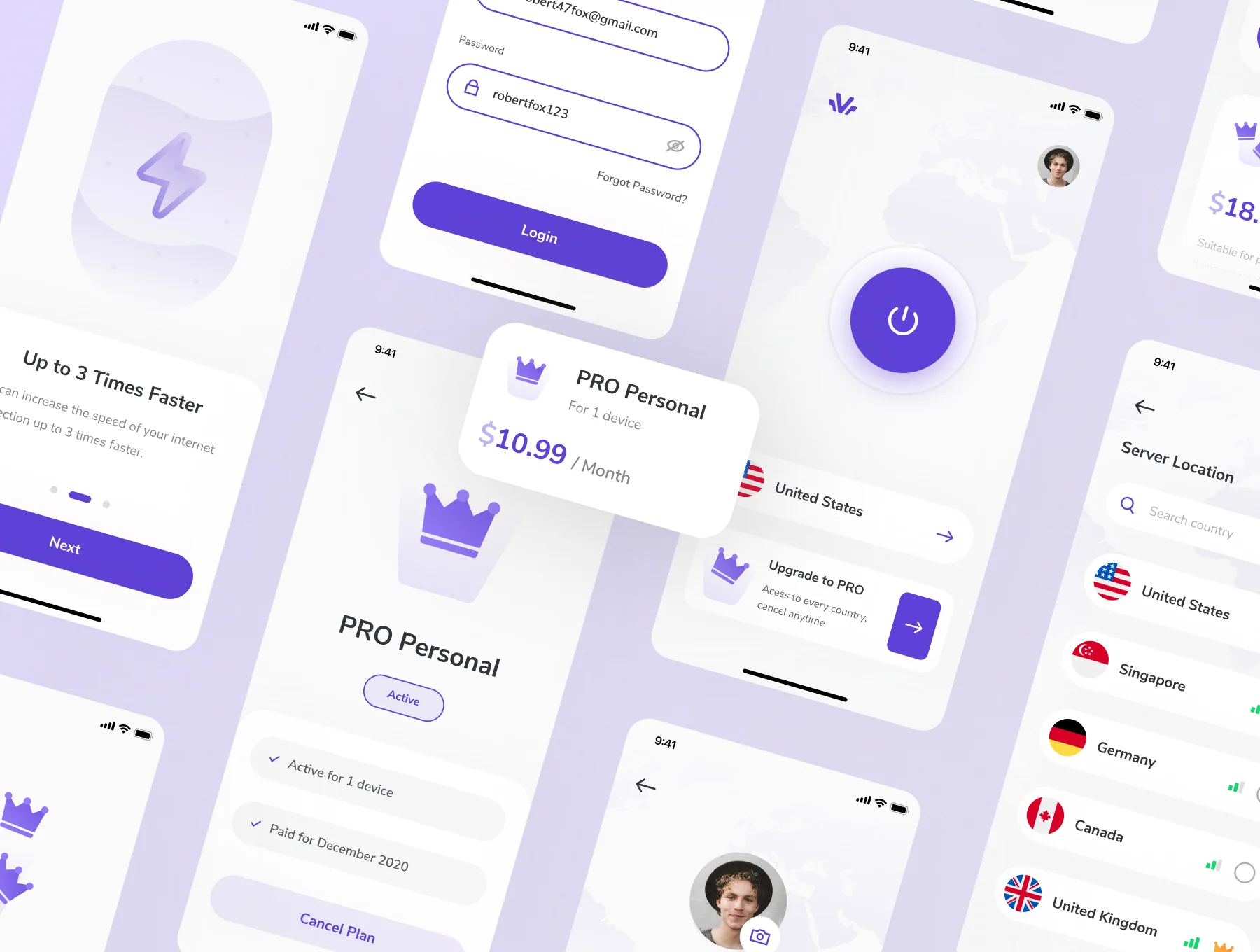 Viyasa - VPN App UI Kit 7