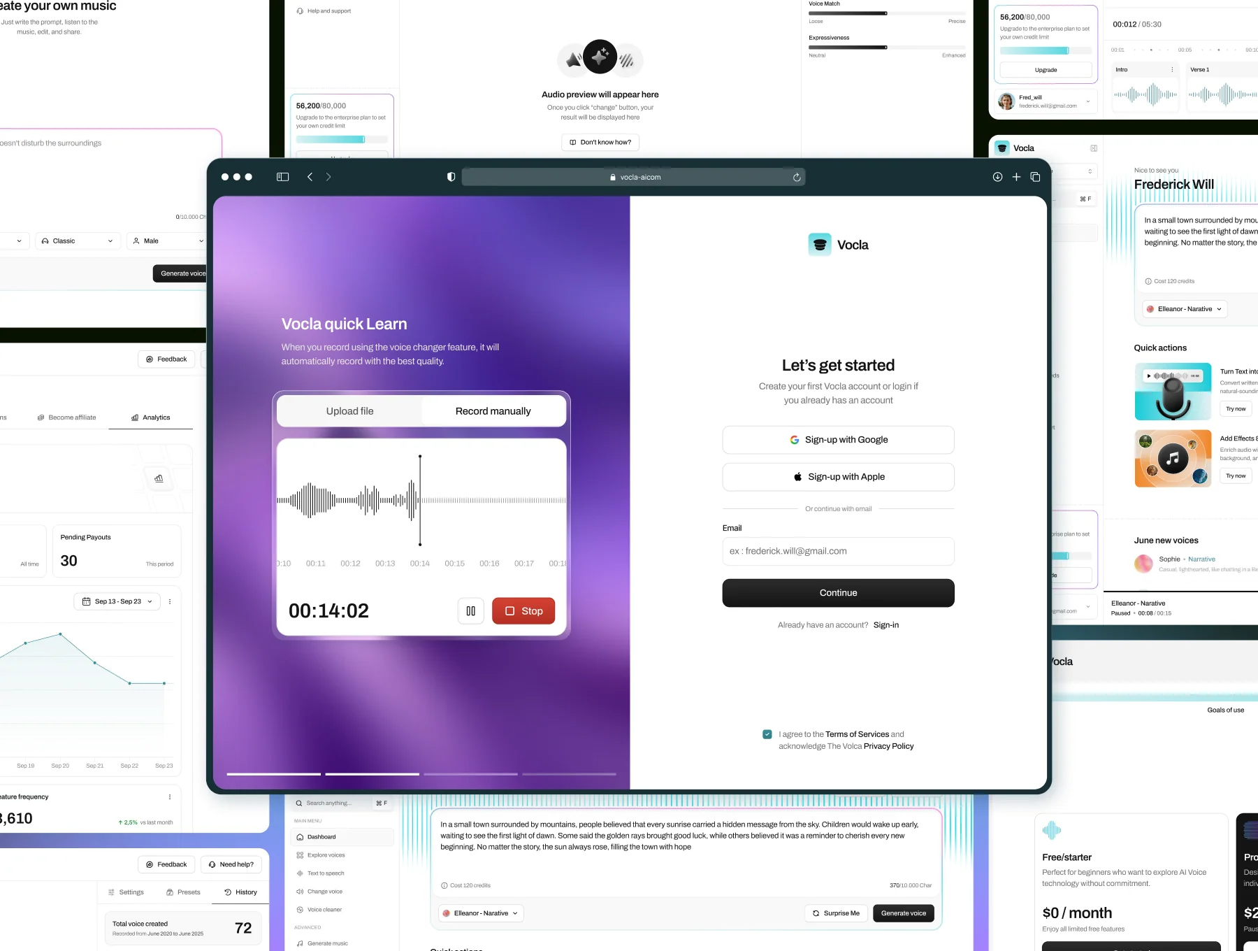 Vocla – AI Voice Intelligent UI Kit 7