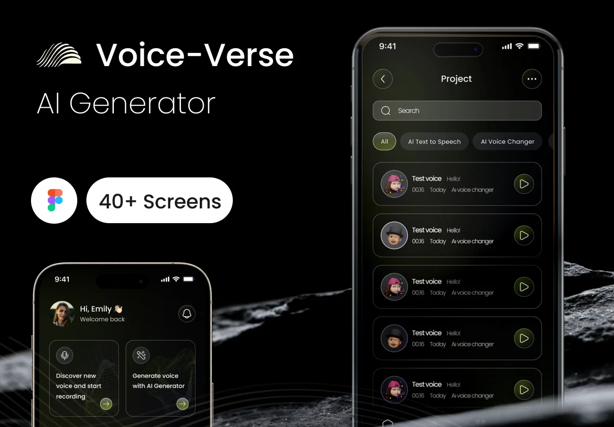 Voice Verse - AI Generator - UI Kit
