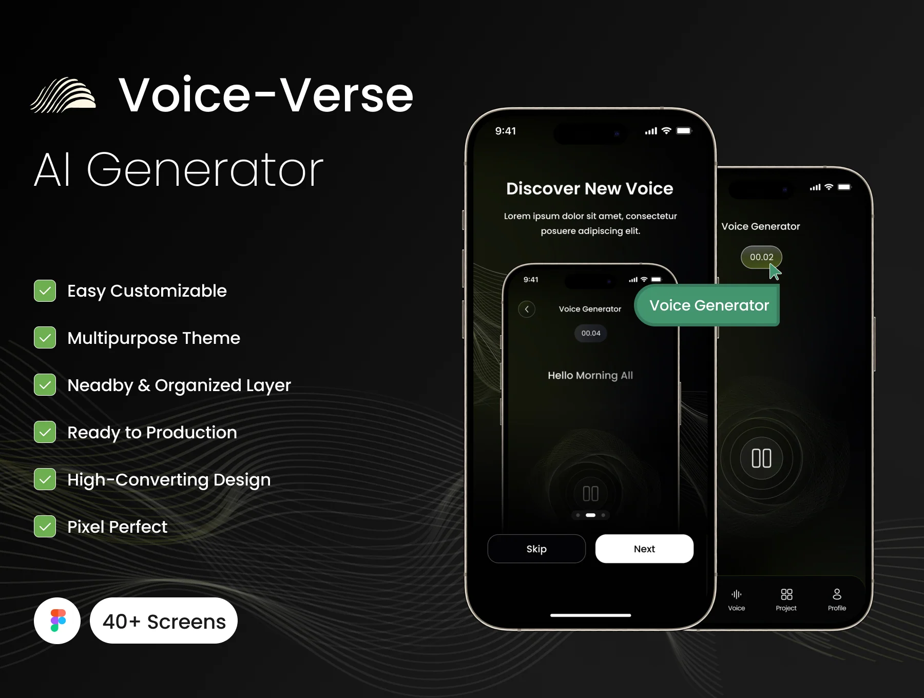 Voice Verse - AI Generator - UI Kit