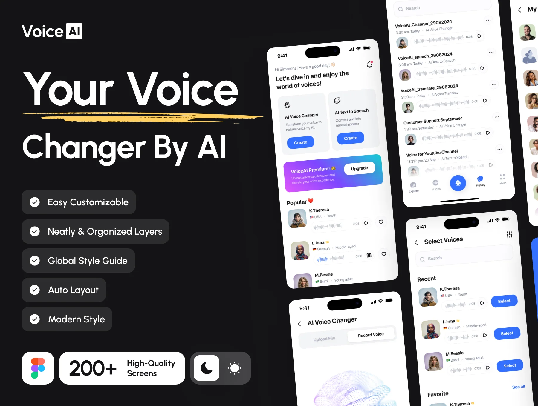 VoiceAI - AI Voice Generator UI Kit