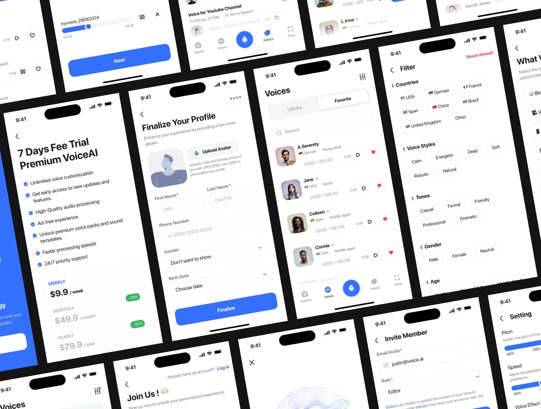 VoiceAI - AI Voice Generator UI Kit 5