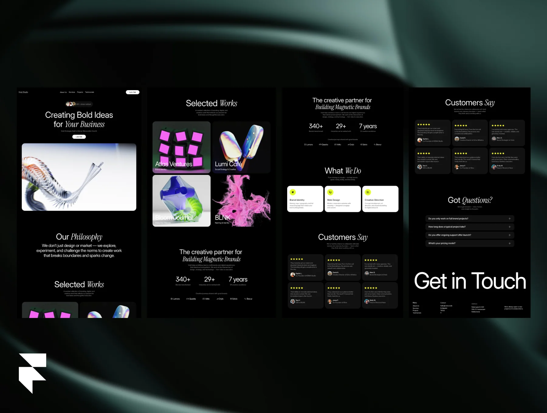 Void – Creative Studio Website Template 4
