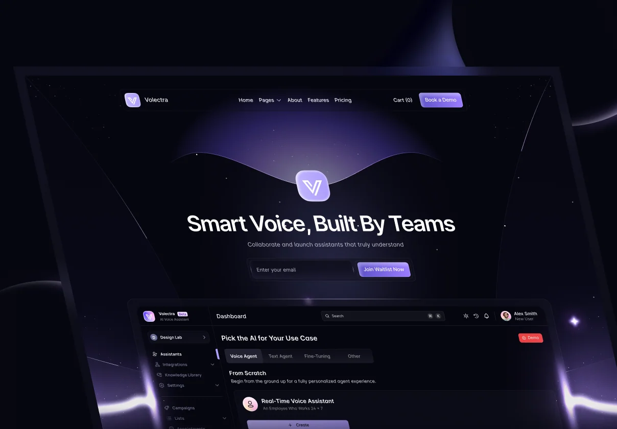 Volectra - SAAS Website