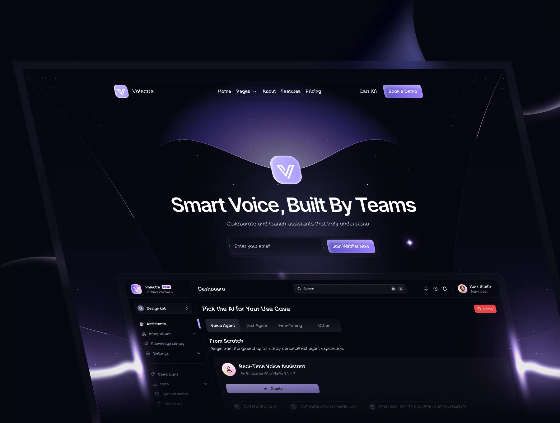 Volectra - SAAS Website 4