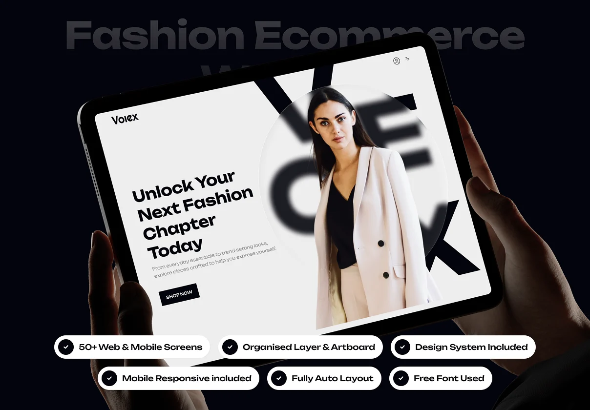 Volex - Fashion Ecommerce Website UI Kit
