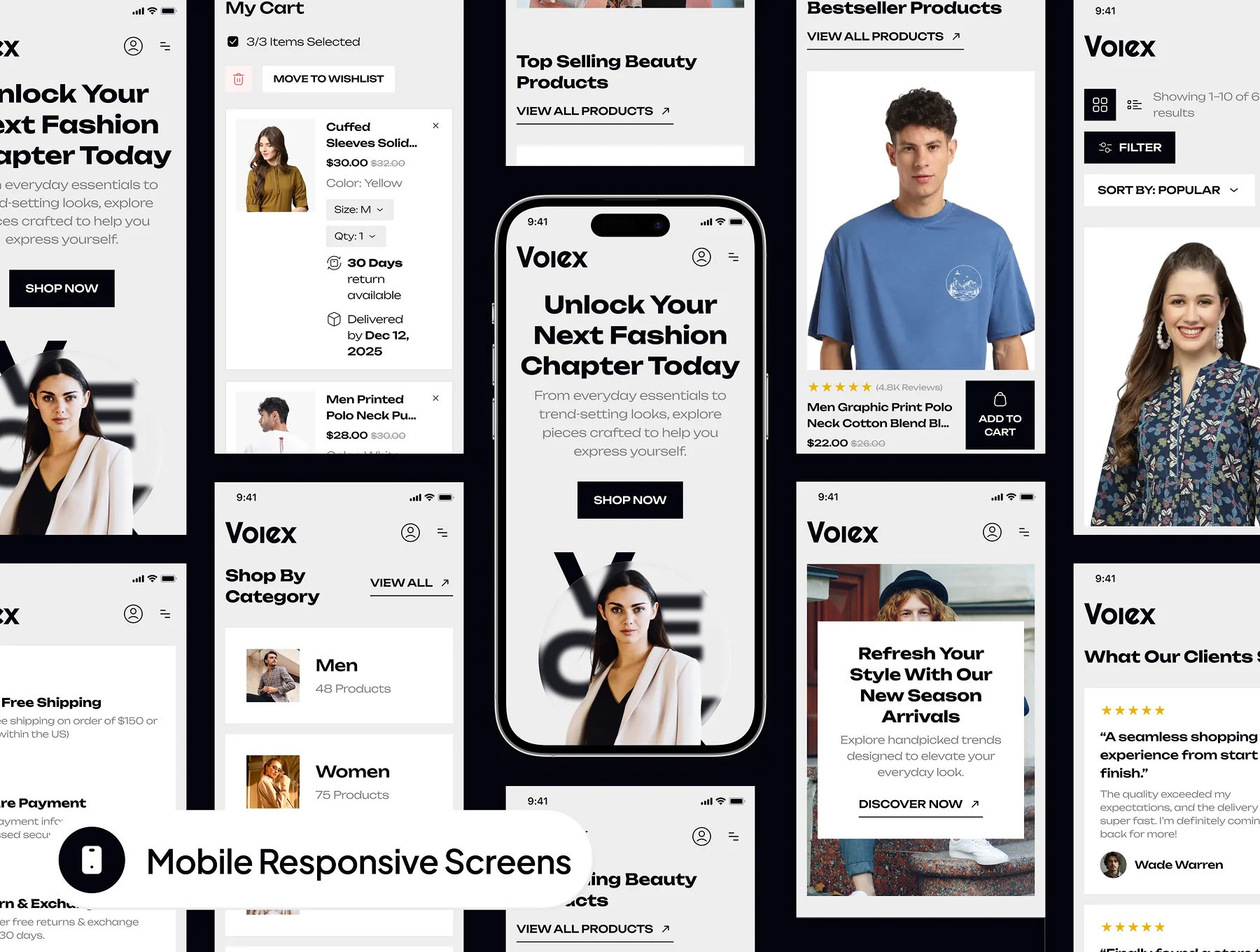 Volex - Fashion Ecommerce Website UI Kit 9