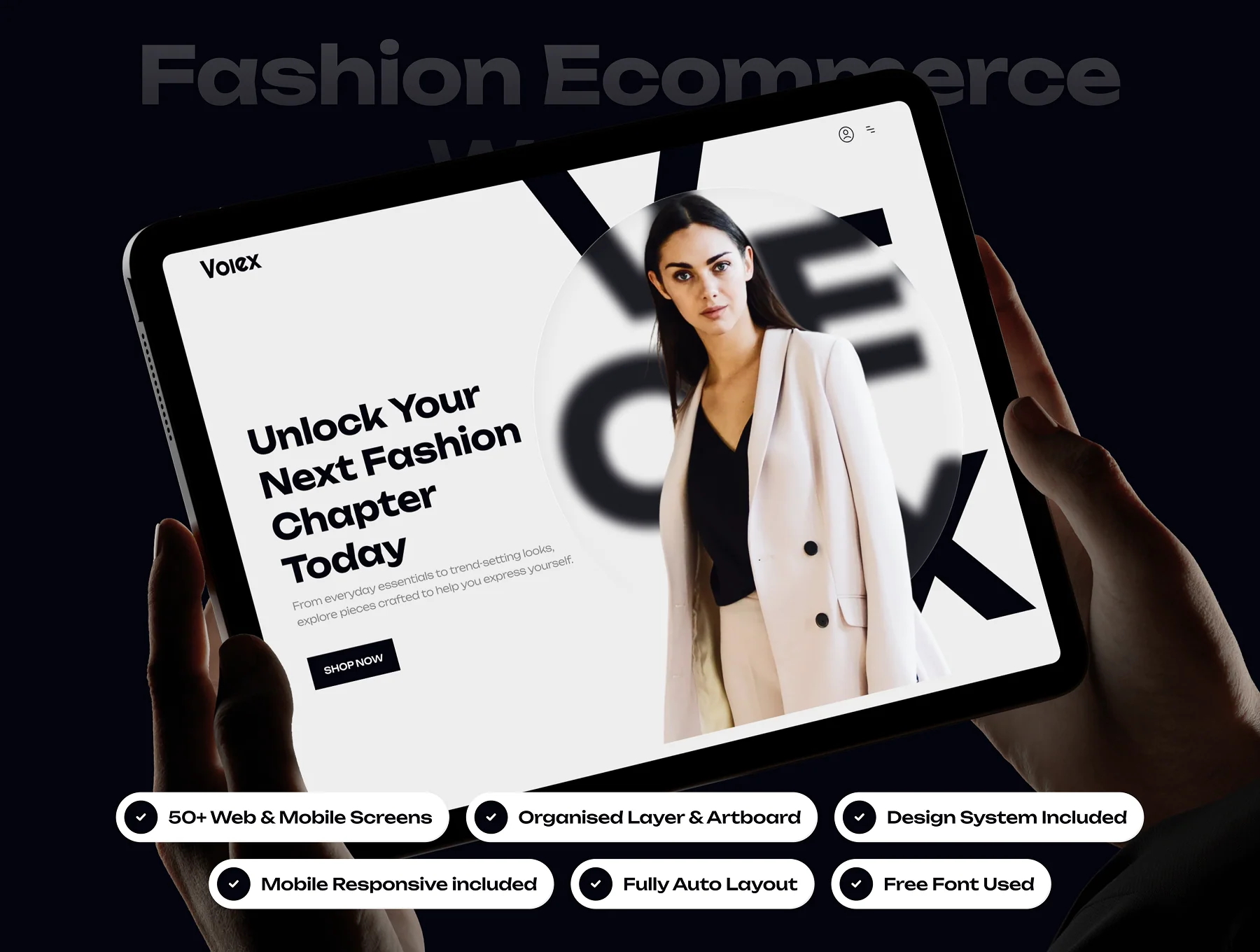 Volex - Fashion Ecommerce Website UI Kit