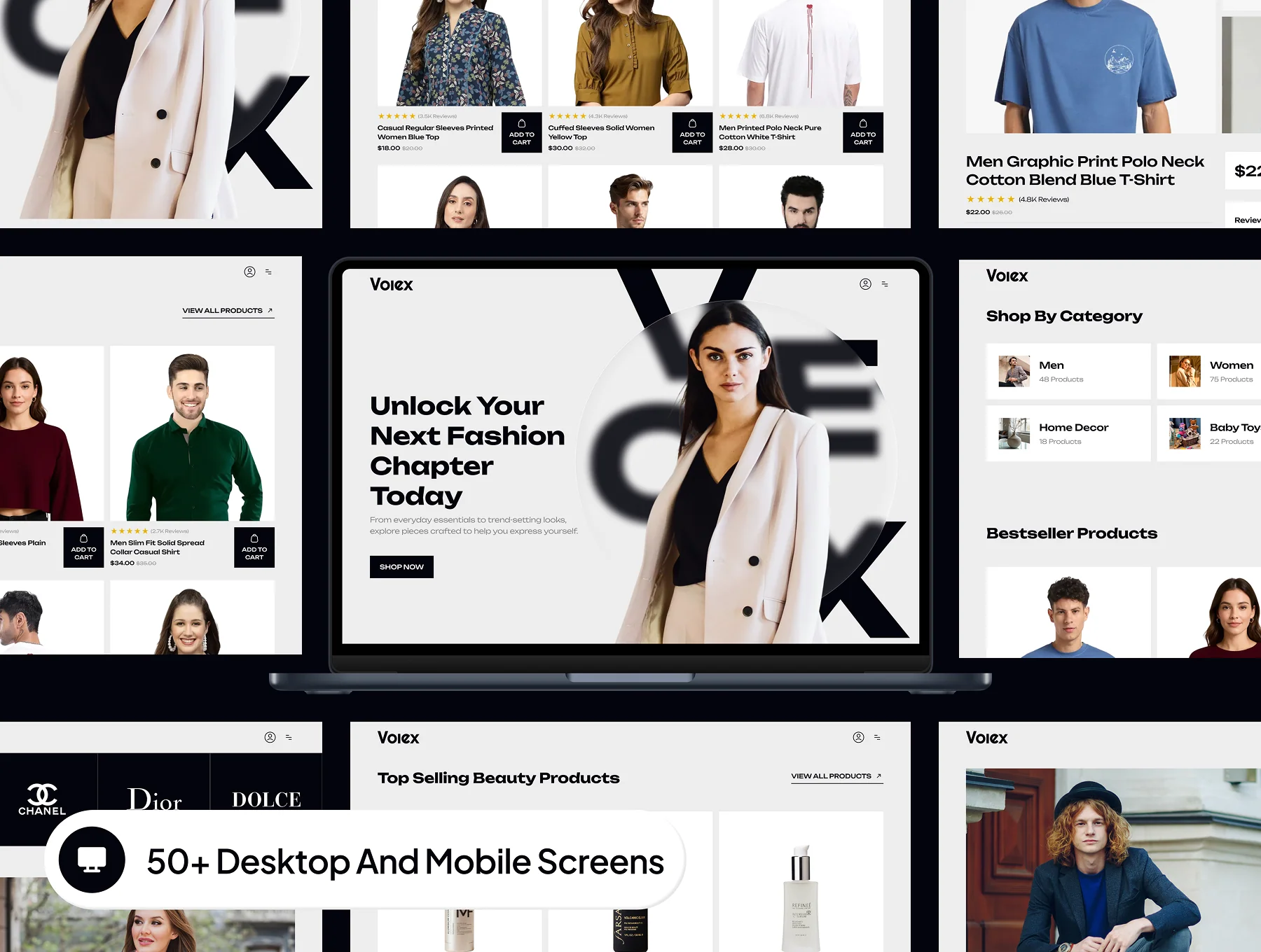 Volex - Fashion Ecommerce Website UI Kit 3