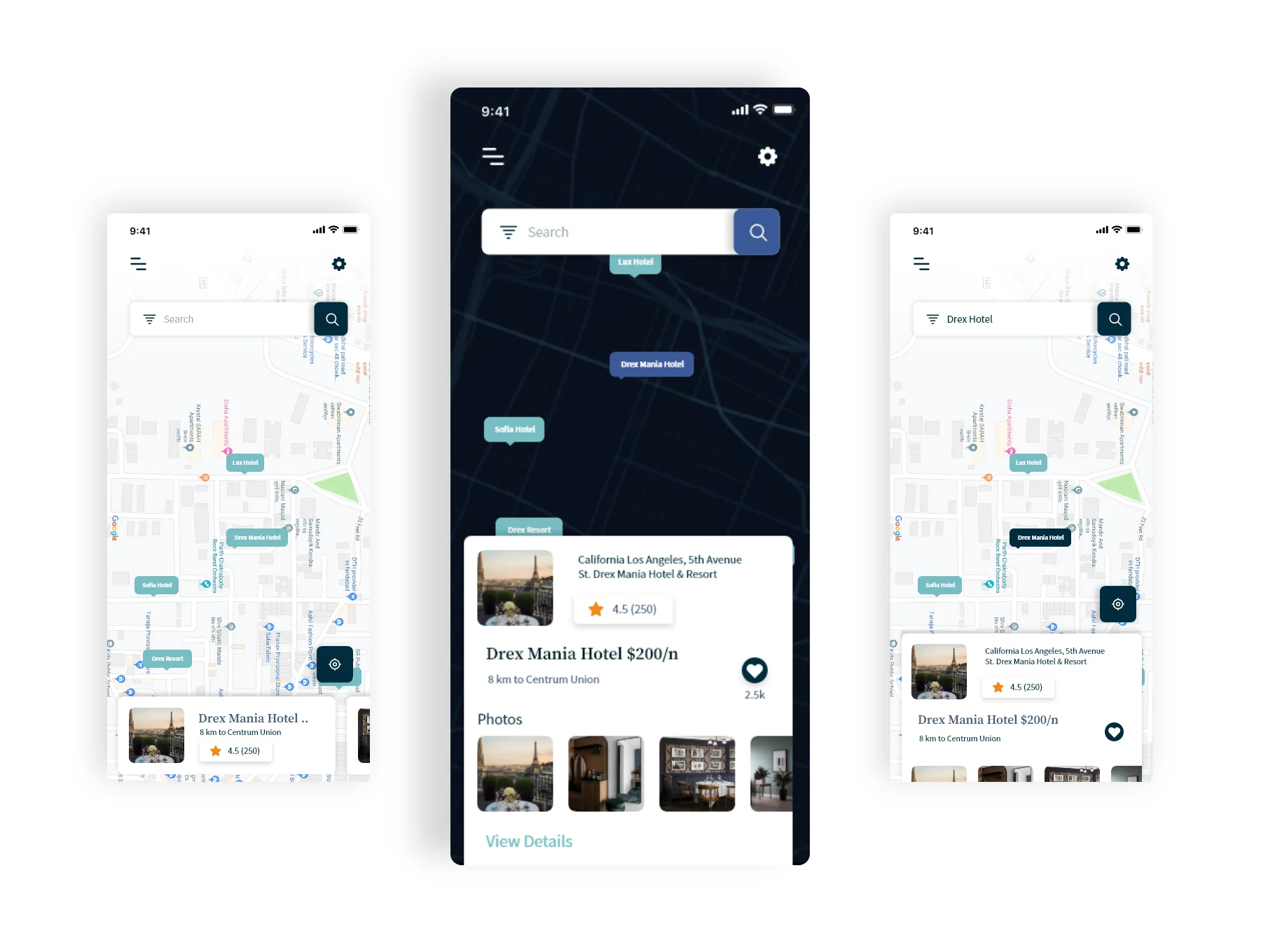 Volio - Hotel booking, restaurant and real estate app 5