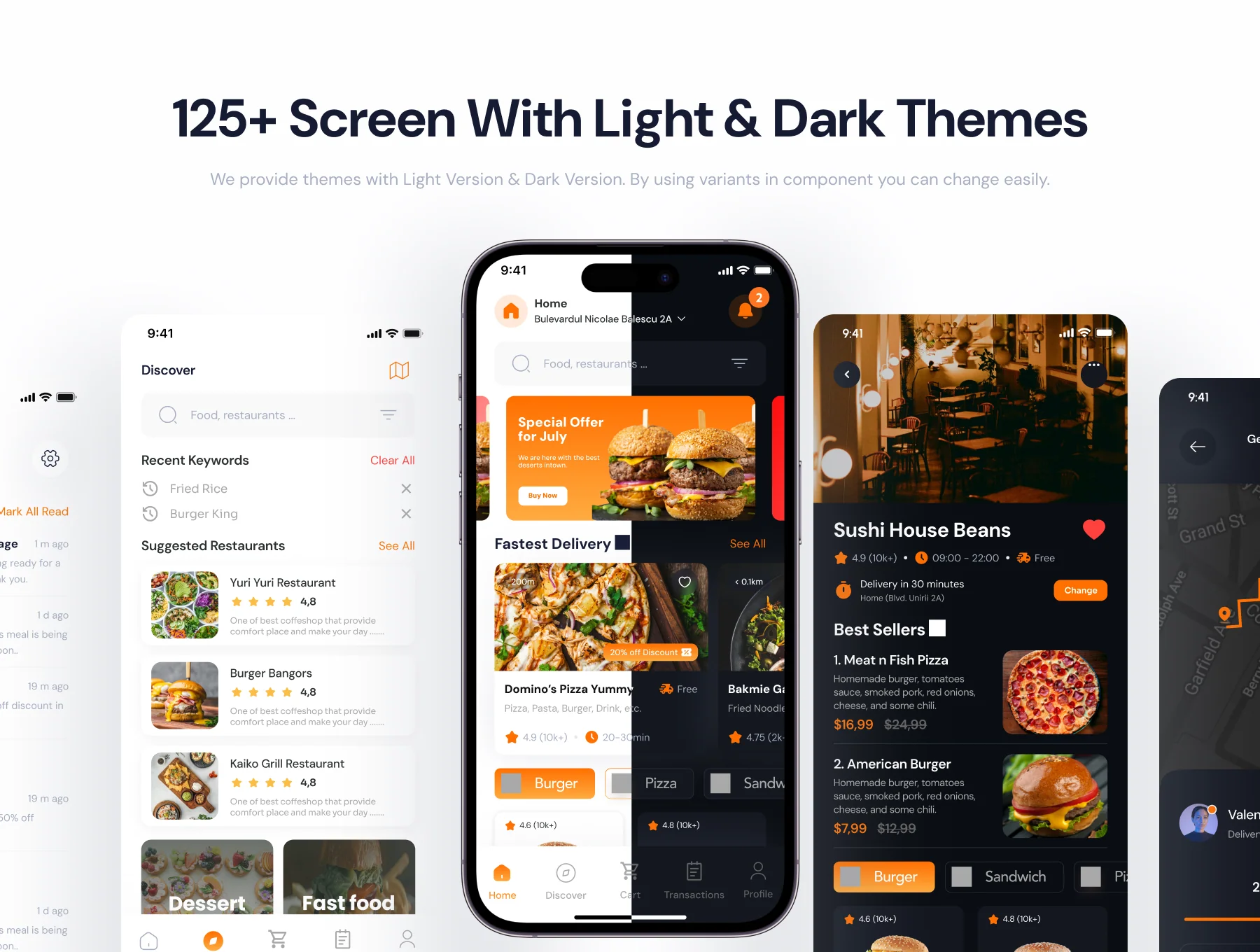 Volt - Food Delivery Mobile App UI Kit 3