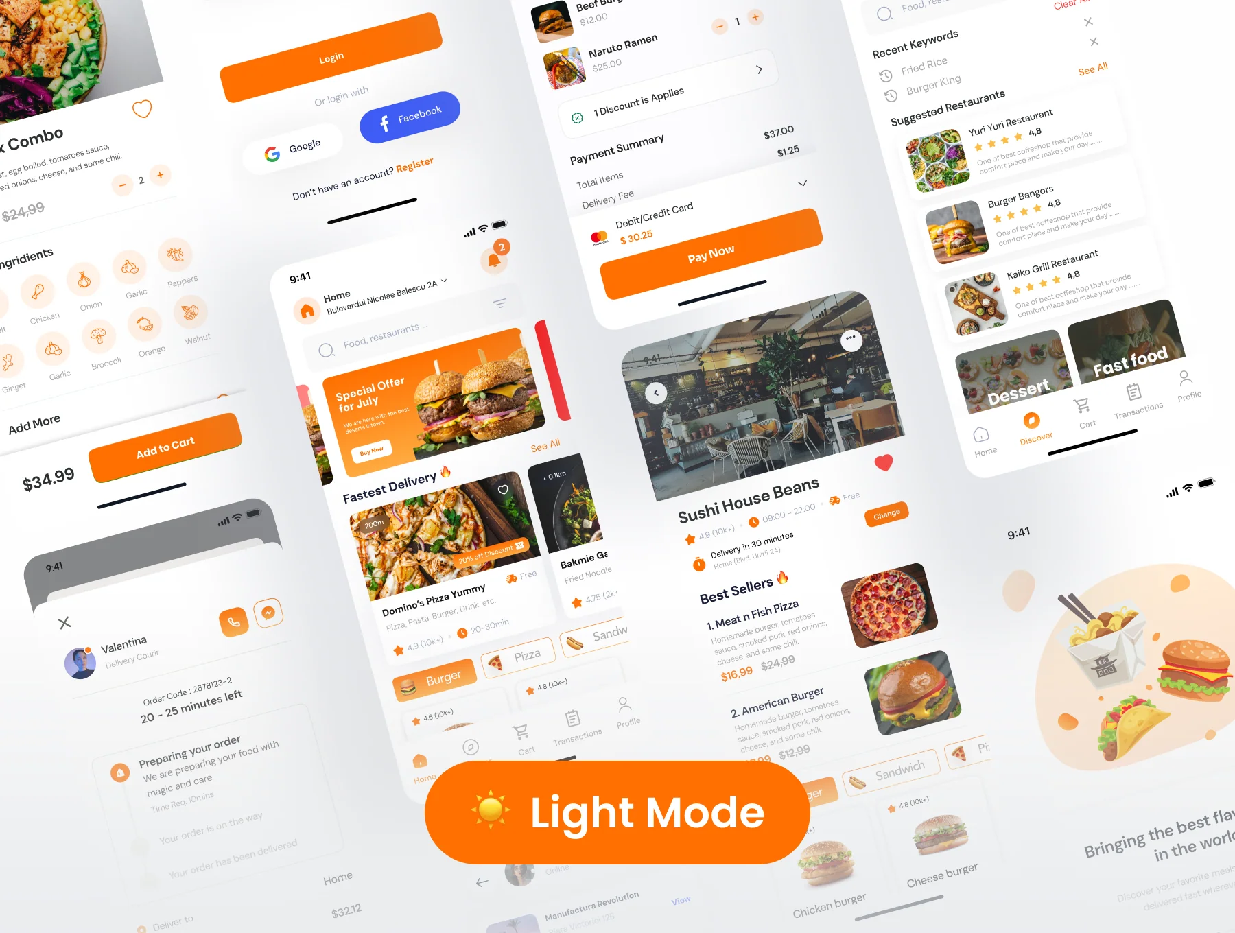 Volt - Food Delivery Mobile App UI Kit 5