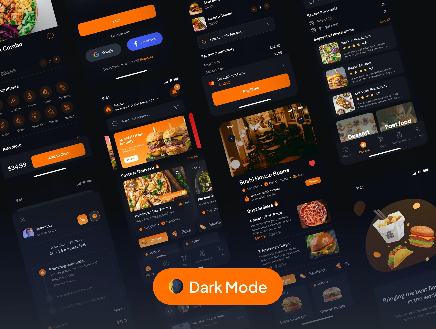 Volt - Food Delivery Mobile App UI Kit 6