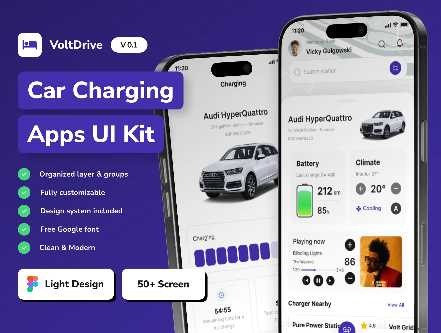 VoltDrive - Car Charging Mobile App UI Kit