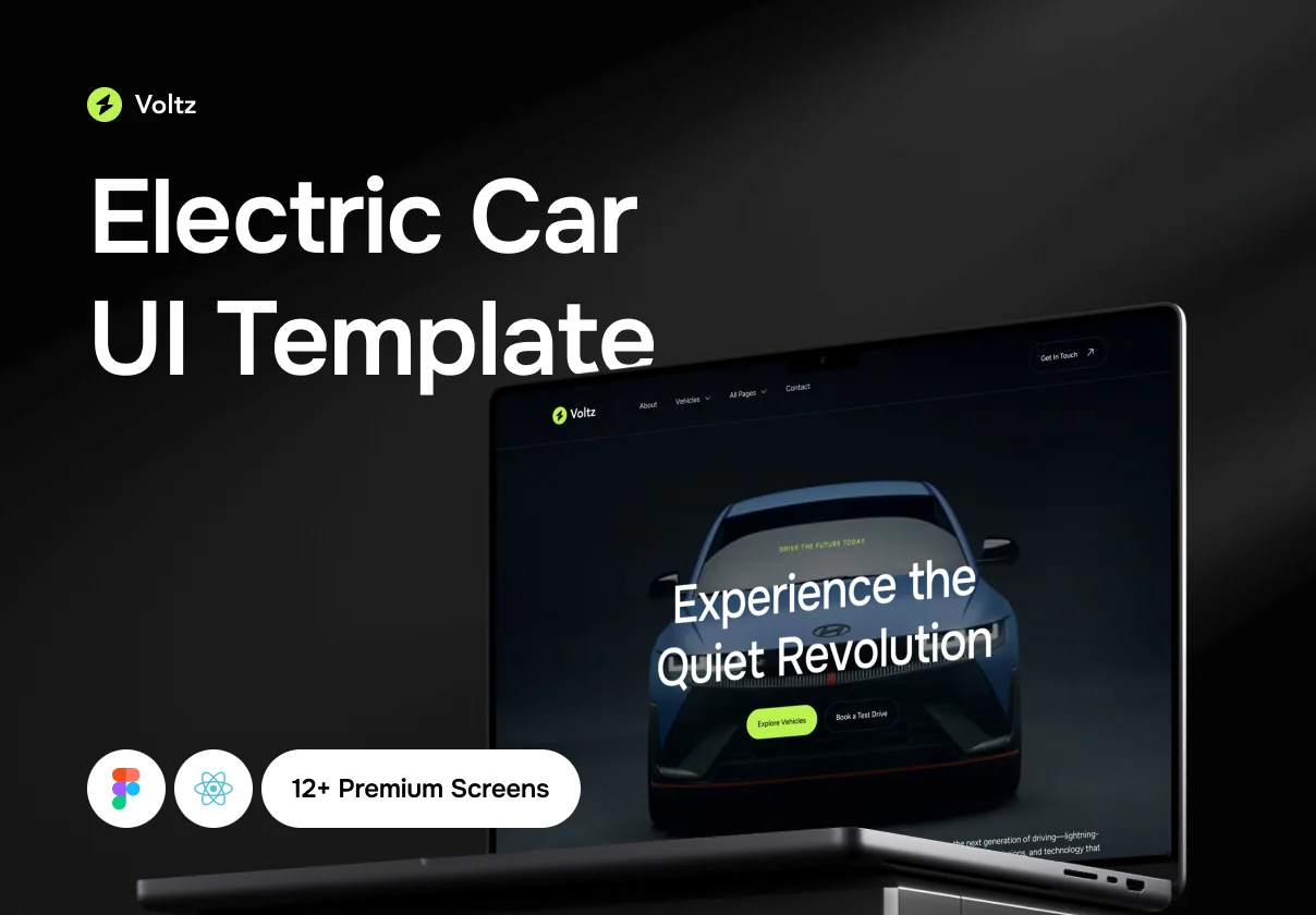 Voltz — Electric Car Website Template