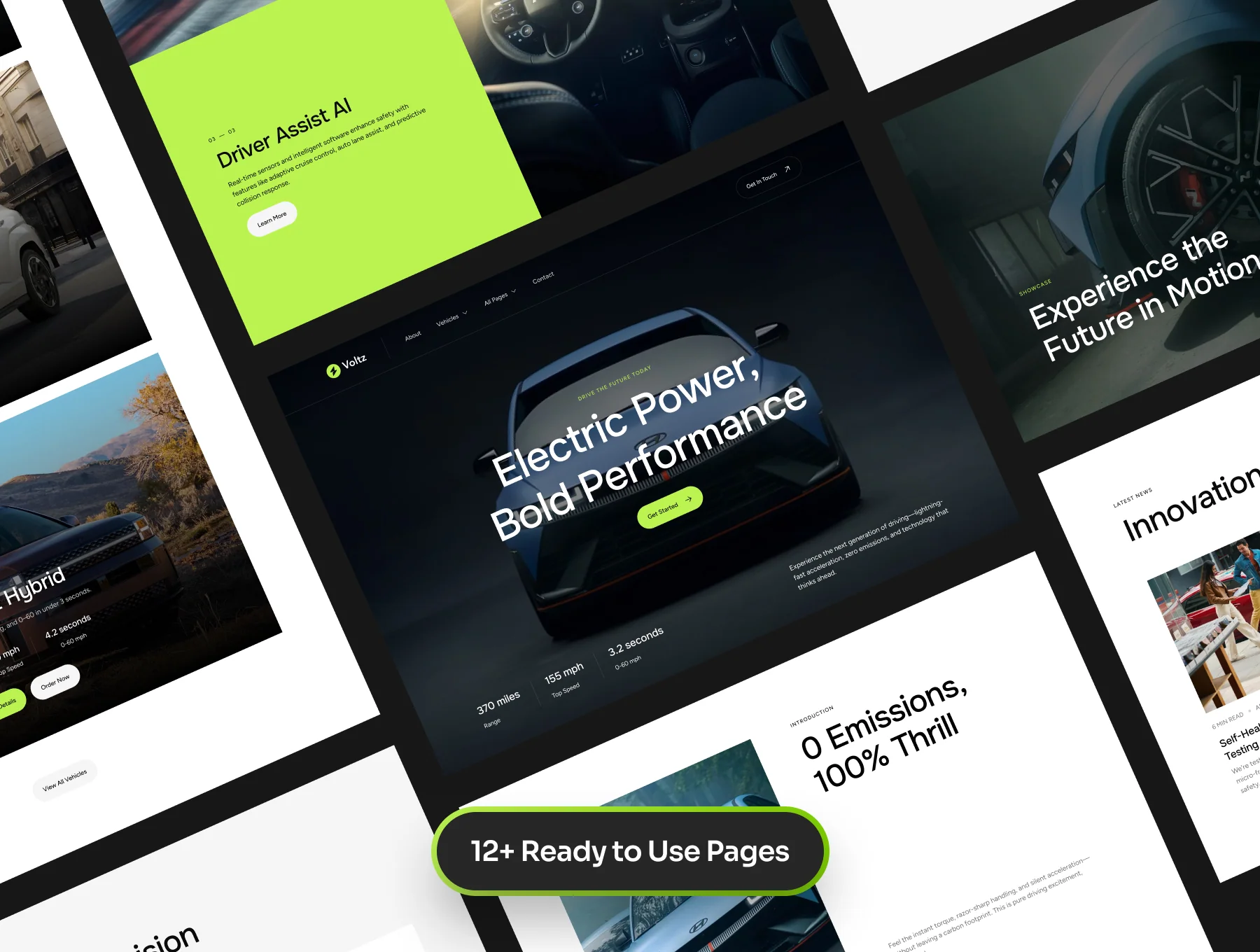 Voltz — Electric Car Website Template 3