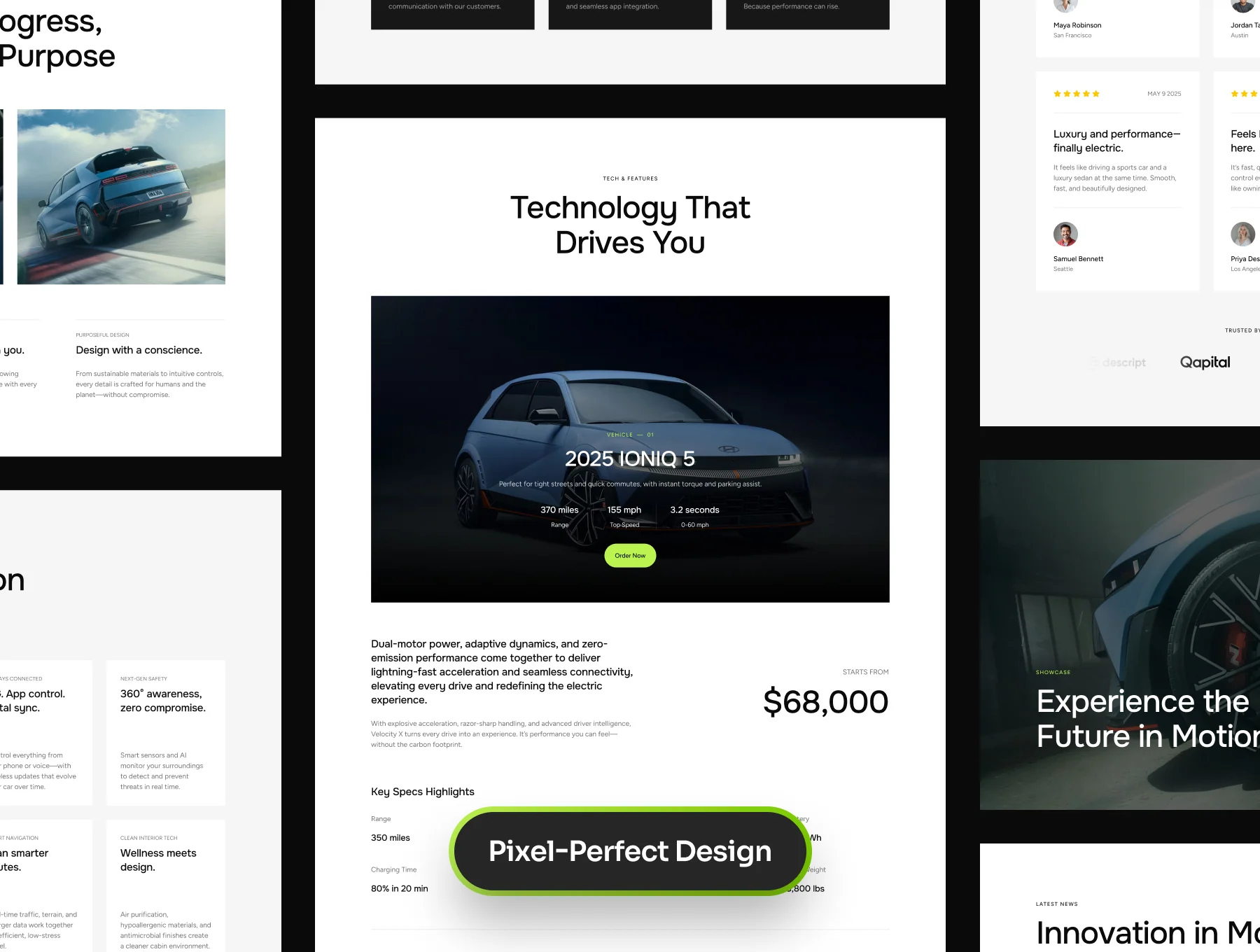 Voltz — Electric Car Website Template 6