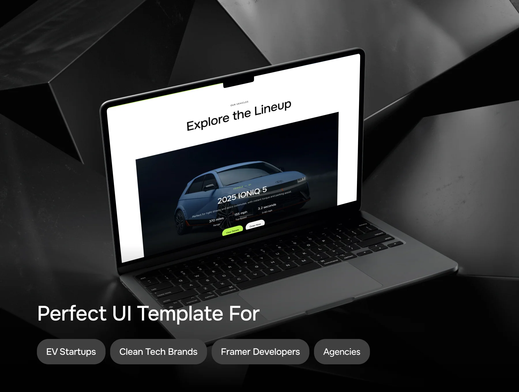 Voltz – The Electric Car Framer UI Template 4
