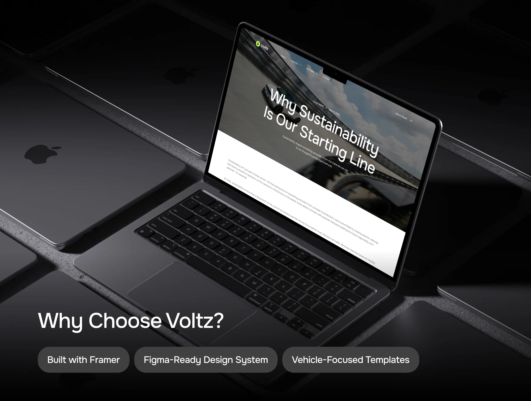 Voltz – The Electric Car Framer UI Template 6