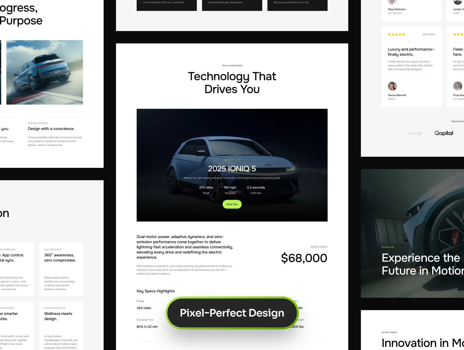 Voltz – The Electric Car Framer UI Template 7