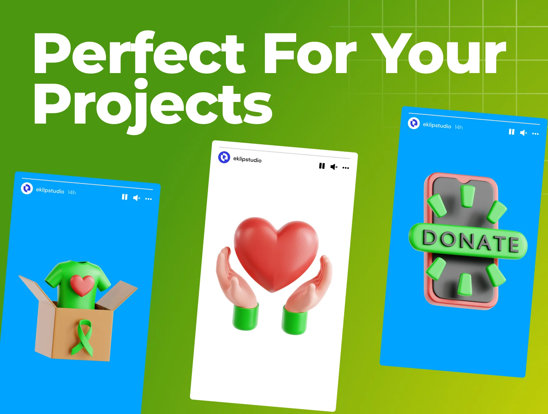 Volunteer 3D Icon Set 3
