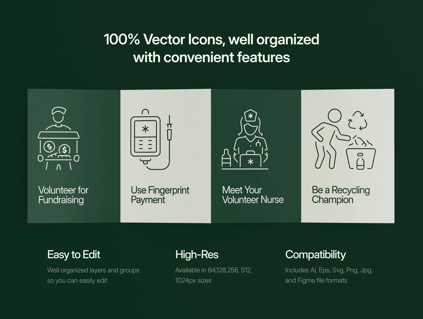 Volunteer Icon Set 2
