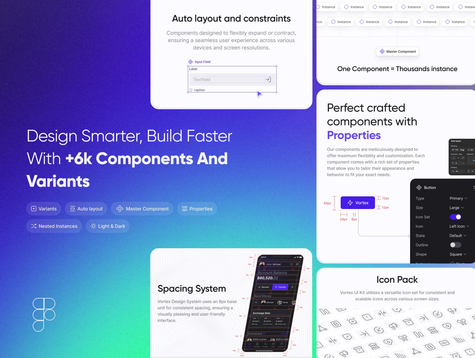 Vortex Design System UI Kit 3