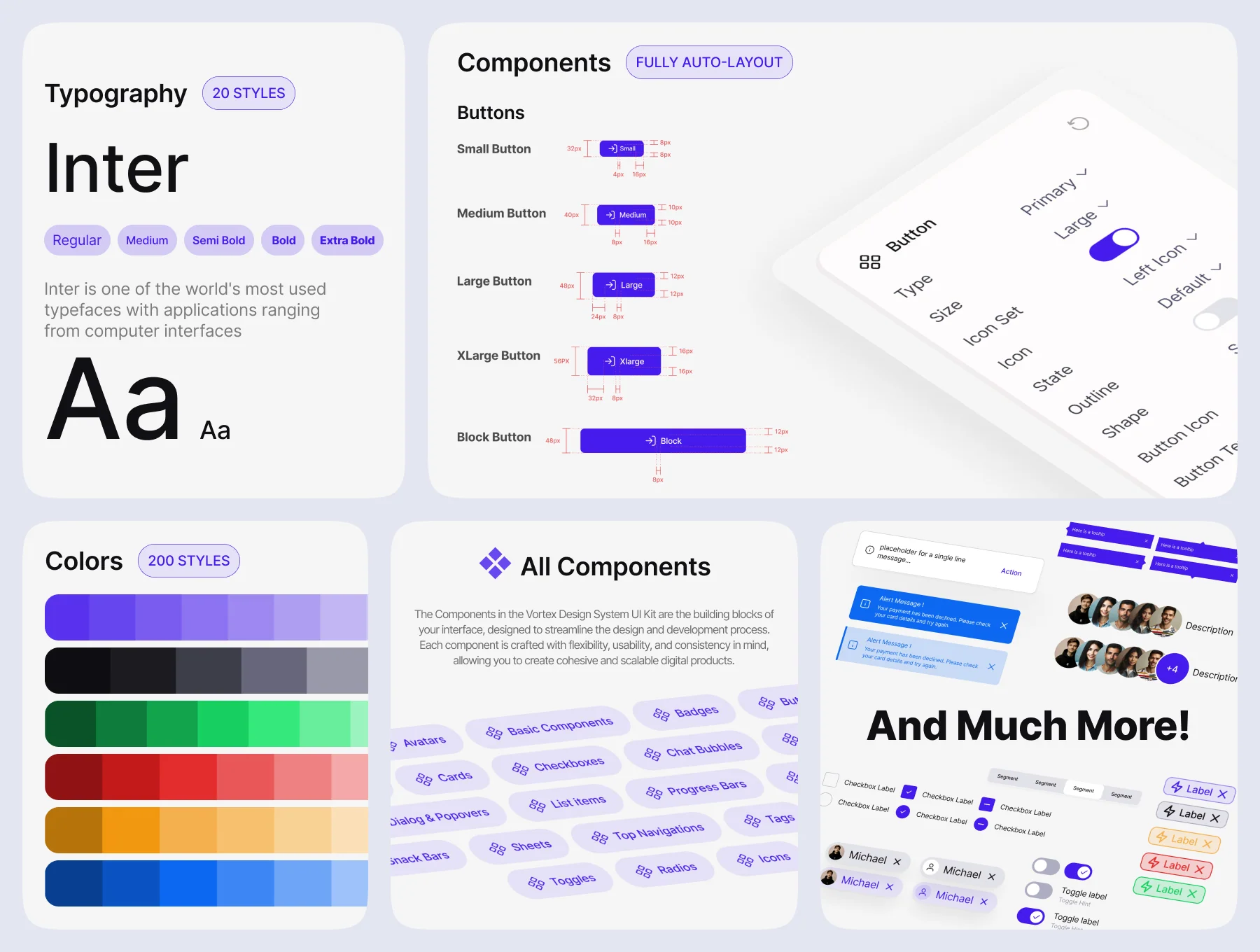 Vortex Design System UI Kit 4
